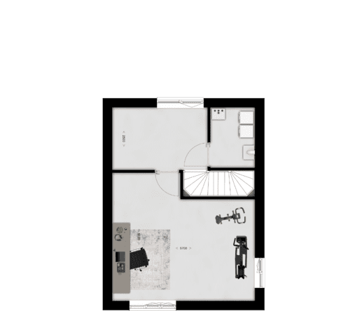 Tweede verdieping (bwnrs 6, 21) <br> (gespiegeld bwnrs 3, 5, 20, 24)